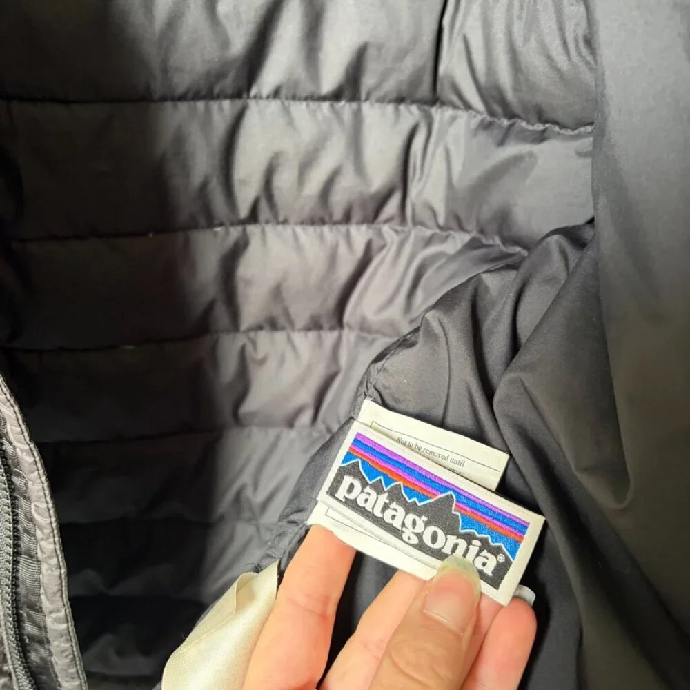 Patagonia Black Down Puffer Jacket Kids Medium 10